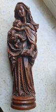 Madonna mit Kind aus Wachs Standfigur 40 cm sehr alt ca. 80er Jahre Handarbeit