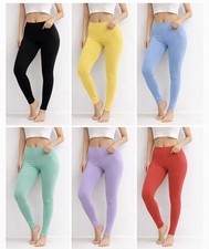 Einfarbige Leggings Damen
