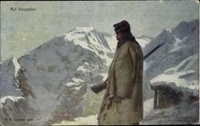 Künstler Ak Schuster, Karl M., Auf Vorposten, KuK Armee,... - 10703003