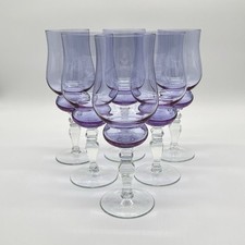 6 alte Alexandrit Weingläser