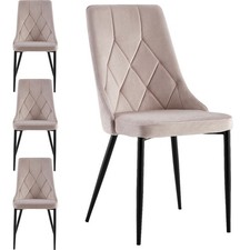 Set 4er Polsterstuhl Retro