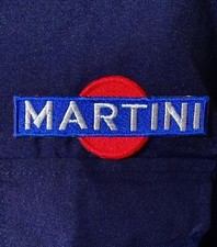 Martini Racing Abzeichen Reißverschluss vorne marineblau Overall Größe L 42-45" Brustumfang F1 Porsche