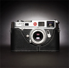 Genuine Leather Protective Half Case Cover For Leica M6 M5 M4 M3 M2 Camera Bag