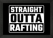 Rafting gerahmtes Wandbild
