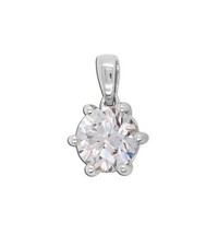 Solitär anhänger 75ct - 0.75ct, f