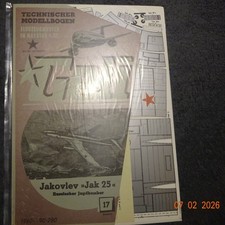 GELI Modellbogen Flugzeug Nr