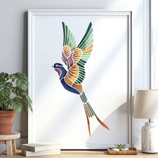 Vogel Tier v5 Schablone Malen