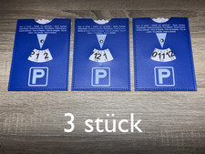 3 X Parkscheibe aus Kunstleder