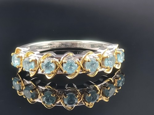 Paraiba apatit ring - 925, silber