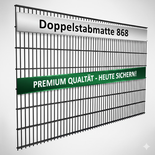 Doppelstabmattenzaun 8 mm - doppelstabmattenzaun,