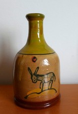 Keramik Vase mit Esel Dekor