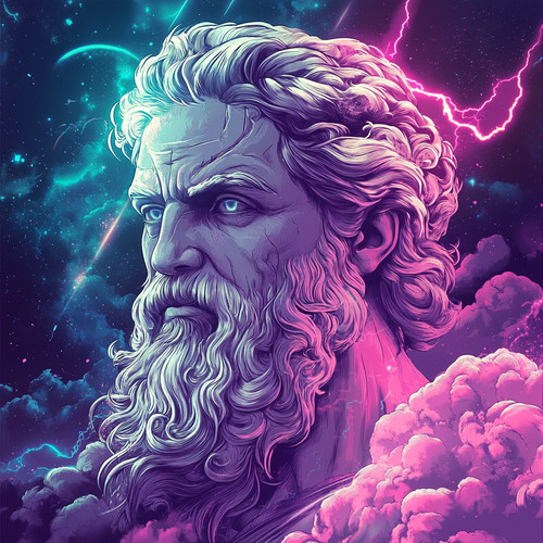 Wandtattoo aufkleber gott zeus - aufkleber,