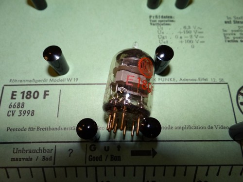 Röhre valvo e180f - e180f, tube