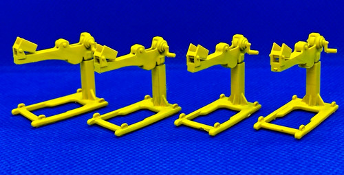 4stück 87 gleisladekran - h0, 1:87