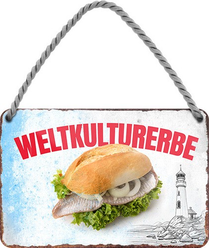 Hänge blechschild 18x12 - hänge,