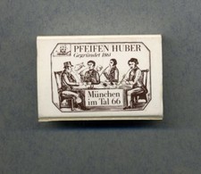 Pfeifen Huber -- München im Tal 66 -- Streichholzschachtel mit Inhalt -- Orginal