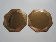 Untersetzer  (2) / gold / 8eckig / Synthetik