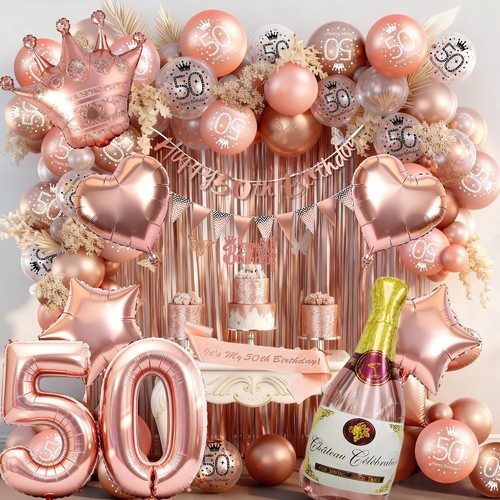 Deko set geburtstag frau - 50.,