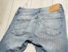 JACK & JONES mod LIAM HERREN DENIM JEANS HOSE DESIGNER ITALY STYLER SLIM W31 L34