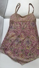 MALIZIA BY LA PERLA kurzes Unterkleid/Nachthemd D Gr. 42 geblümt