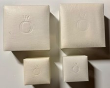 4x Pandora Verpackung Dosen Schatullen Boxen Aufbewahrung weiß LEER ☆