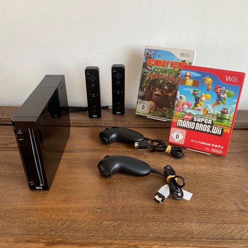 Nintendo wii konsole schwarz - schwarz, 2
