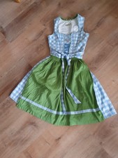 Dirndl, Größe: 34  Tramontana Hellblau  Baumwolle länge 60 cm * Oktoberfest