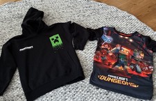 Minecraft Kapuzenpulli Hoddie T Shirt 128/134 Gut Erhalten Pullover Mit Kapuze