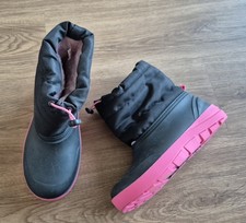 Aldi Snowboots Boots Stiefel Schneestiefel Winter schwarz pink Gr. 37