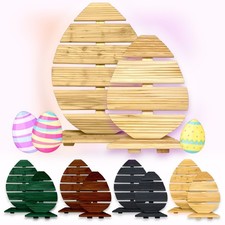 🐣 Osterdeko Holz Eier Set