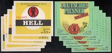 5 x 2 Bieretiketten DDR