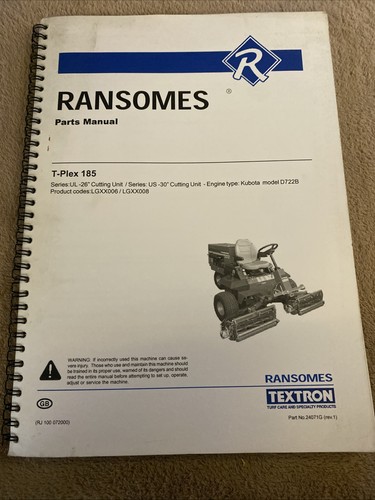Ransomes plex 185 - ransomes,