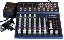 Yamaha MG10/2 Stereo 10 Kanal Mischpult Compact Audio Mixer Mikrofonstativadapt