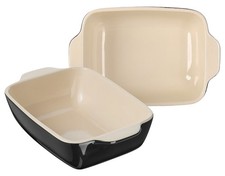 Masterpro Backofenform Auflaufform Ofenform by Stefano Zarrella mini 2er schwarz