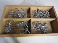 Bauhaus Garderobenhaken Chrom, Alu Wandgarderobe Vintage Kleiderhaken