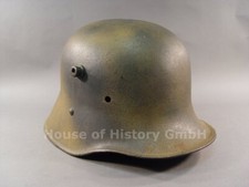 130818, Stahlhelmglocke M 16/18, Endkampf 1945, camo, Tarnlackierung Tarnung