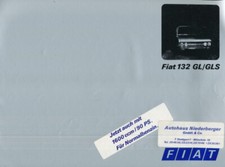 FIAT 132 GL/GLS - Prospekt Brochure , 1976, deutsch, 20 Seiten