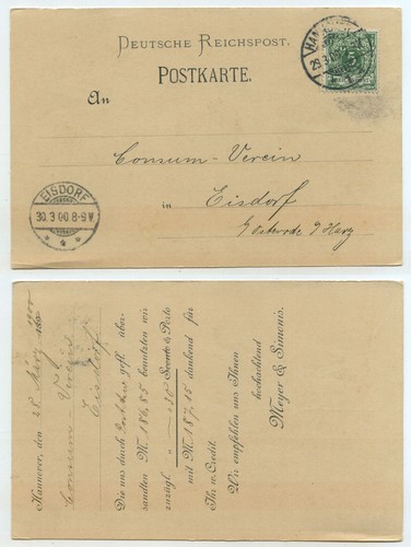 75447 postkarte hannover - postkarte,