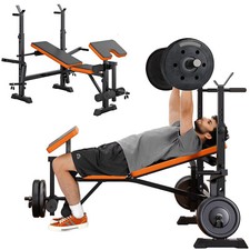 Kraftstation Fitnesscenter Hantelbank Multifunktionale Klappbare Trainingsbank