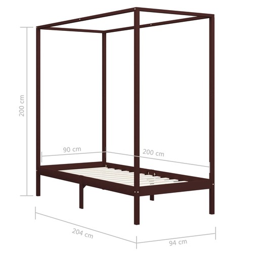 Himmelbett gestell massivholz - himmelbett,