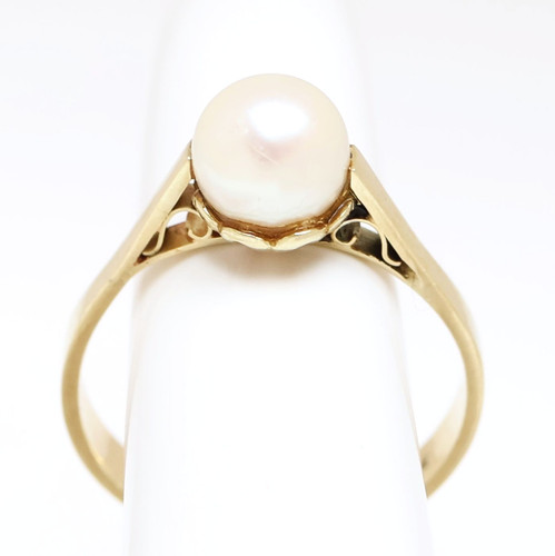 Perlenring karat 585 - 585, gold