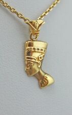 Nofretete Anhänger 585, 14 Karat Gelbgold, Gold, Goldanhänger, echt Gold