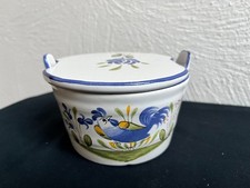 Luneville, Frankreich, CHANTECLERC Butterdose Deckeldose