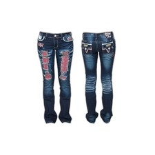 AFFLICTION Damen Jeans Jade Drifter Rome Blau  Affliction Jade Drifter
