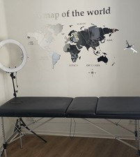 Massageliege klappbar Alu 2 Zonen Massagebank mobiler Massagetisch Kosmetikliege