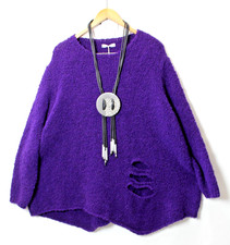 Moonshine Pullover 48 50 52  Oversize  Lagenlook Lila Neu