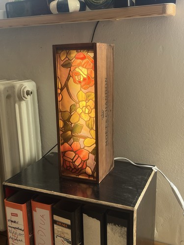 Stehlampe champagnerkiste - stehlampe,
