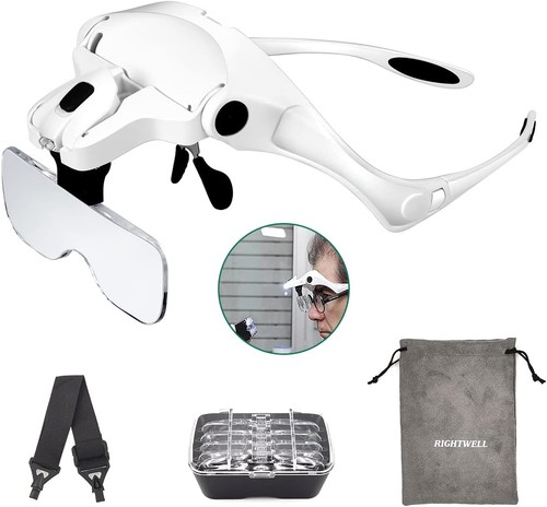 Lupenbrille mit led licht - licht, 2x
