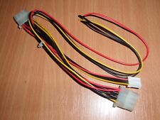 Computer Netzteil Laufwerks Strom Anschluss Nachrüst-Kabel 2x Molex + 1x Floppy