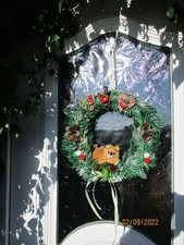 Kranz Türkranz Weihnachten Fuchs Fell  Türdekoration  Tannenzapfen  Kunsttanne